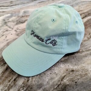 Kansas City Embroidered Mint Green Baseball Cap Adjustable